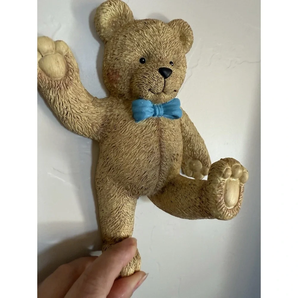 Vintage Home Interiors Kids Resin Bear Towel Hanger
